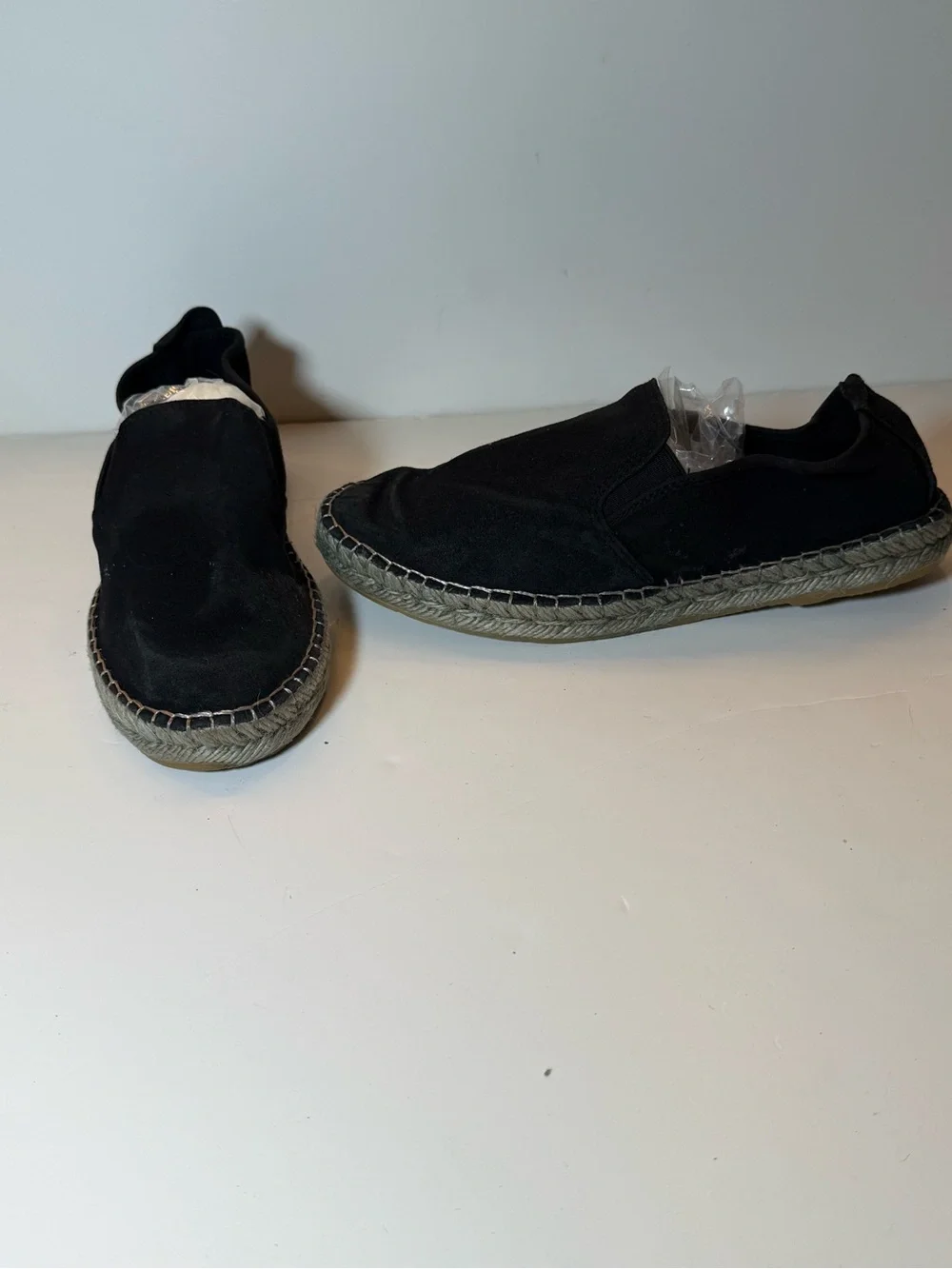 Free People Black Suede Espadrille Flats